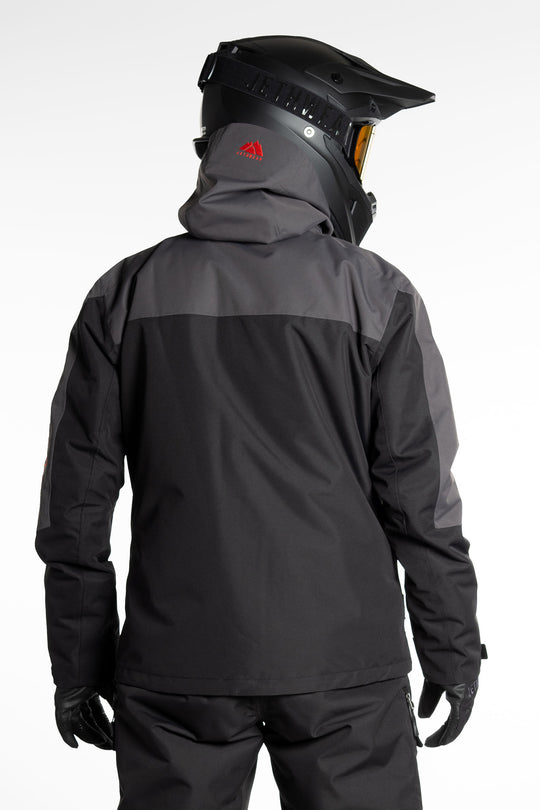 Jethwear M's Crisp Jacket - 60g Foder Skoterjacka Svart/GrÄ/Röd