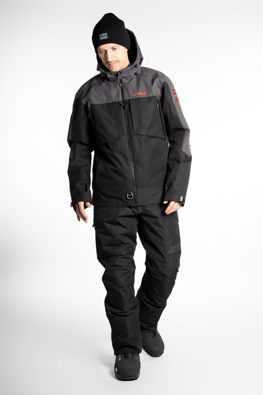 Jethwear M's Crisp Jacket - 60g Foder Skoterjacka Svart/GrÄ/Röd