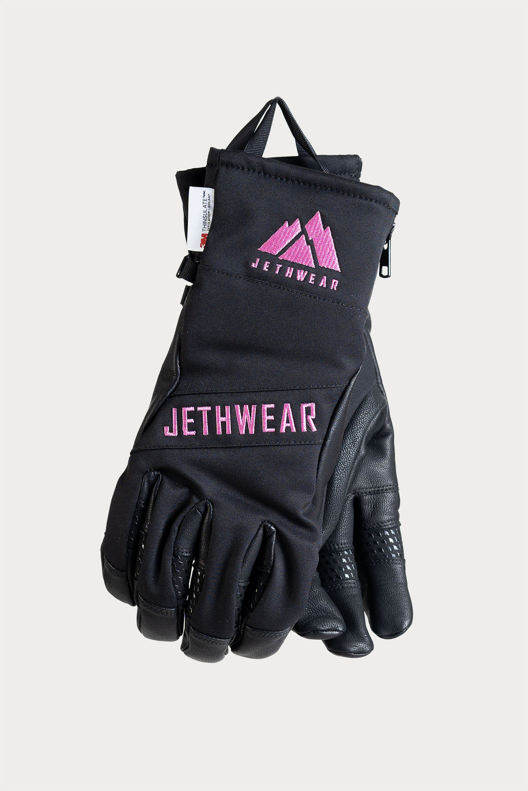 Jethwear Empire glove - skootterihanskat musta/vaaleanpunainen