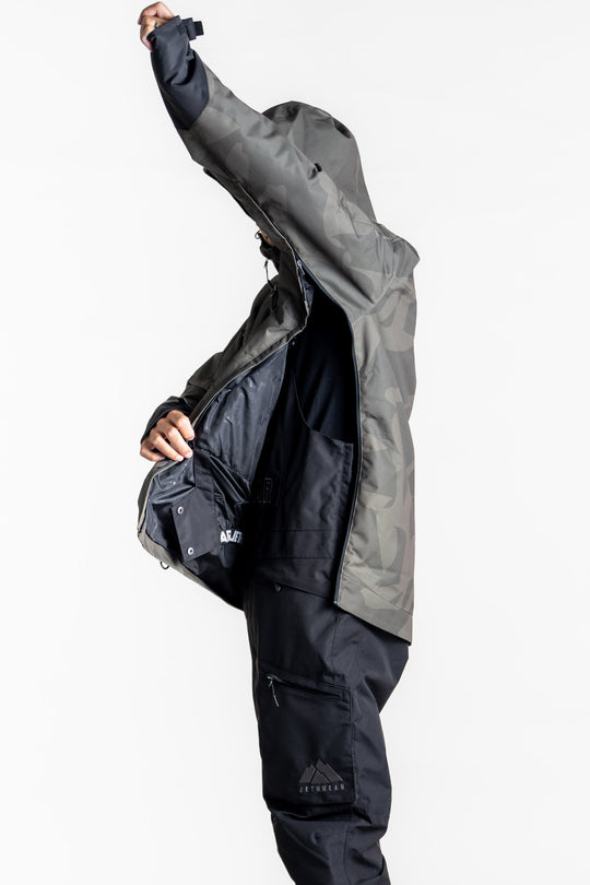Jethwear flight anorak skoterjacka moss burst
