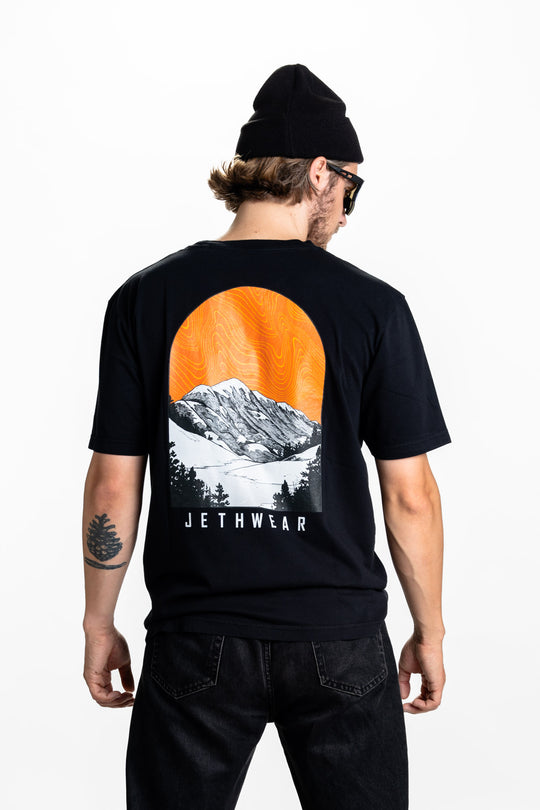 Jethwear T-paita Orange Skye Black