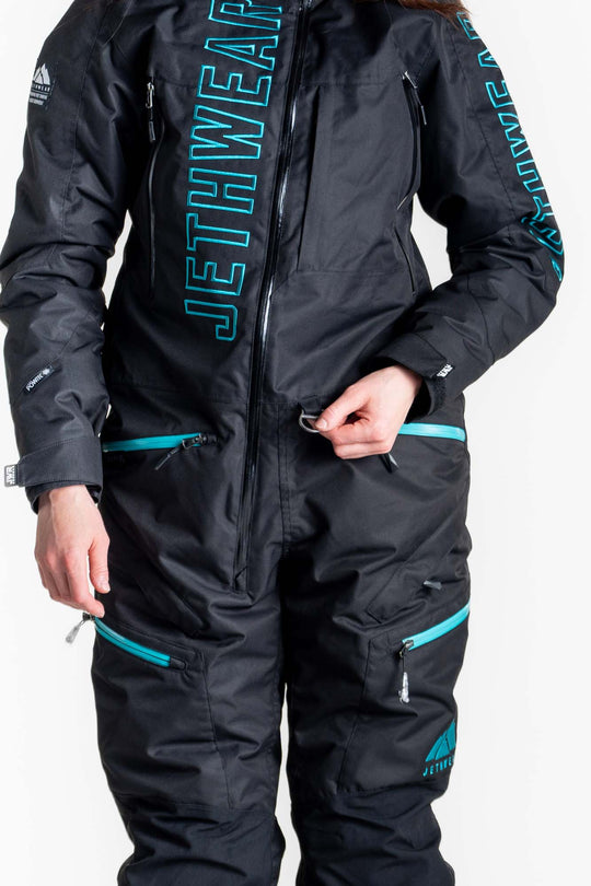 Jethwear w's the one fodrad skoteroverall svart/blÄ