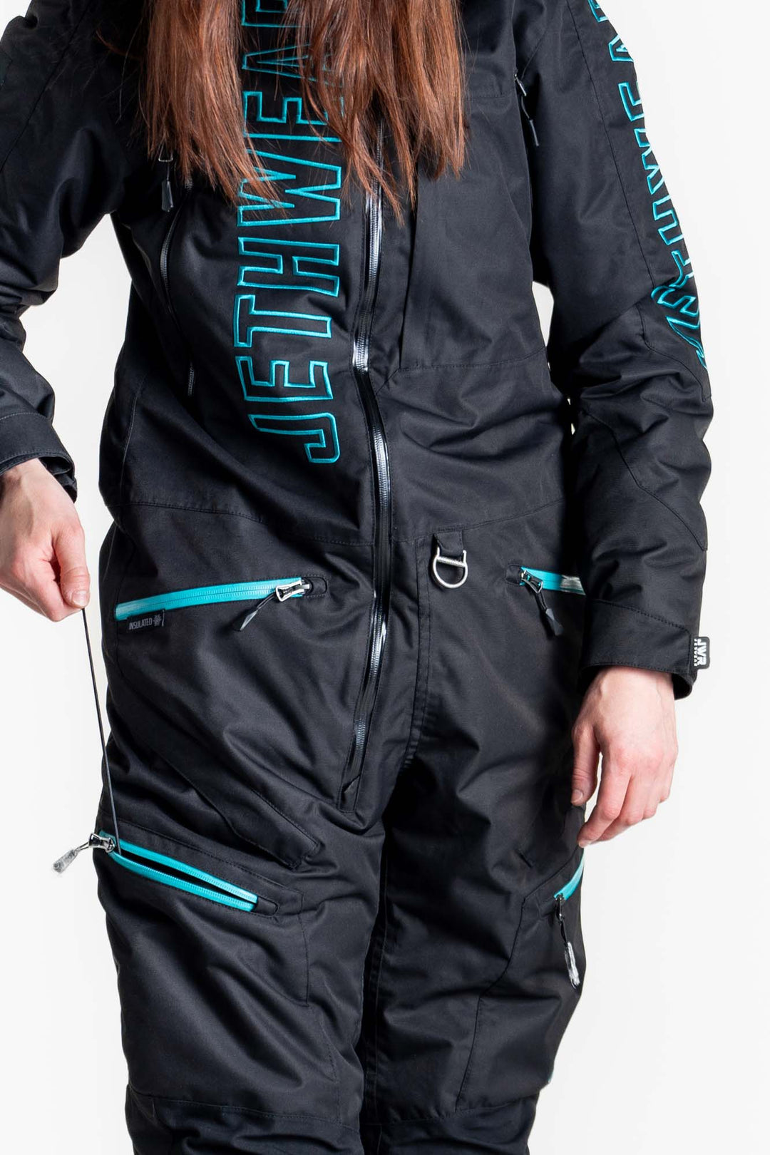 Jethwear w's the one fodrad skoteroverall svart/blÄ