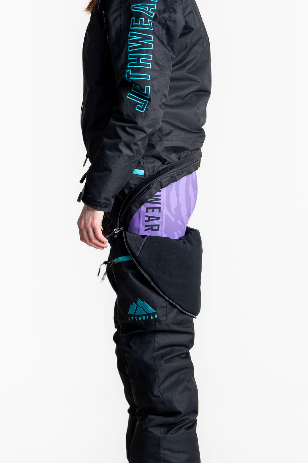 Jethwear w's the one fodrad skoteroverall svart/blÄ