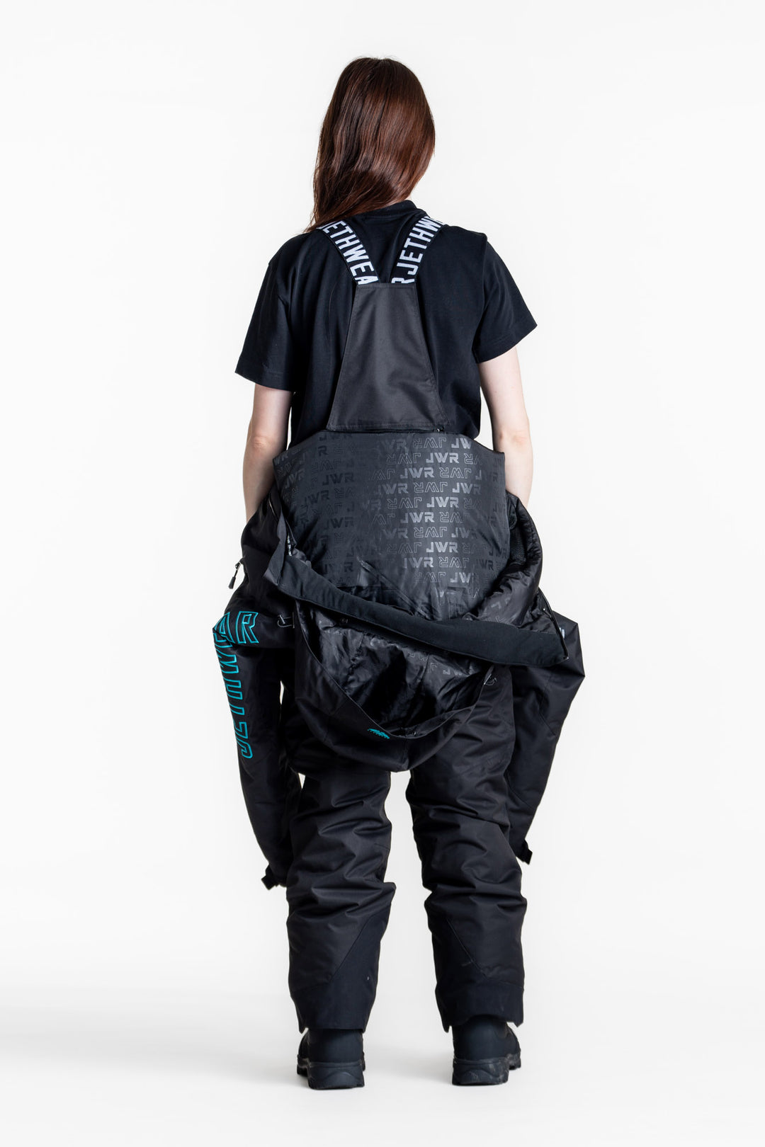 Jethwear w's the one fodrad skoteroverall svart/blÄ