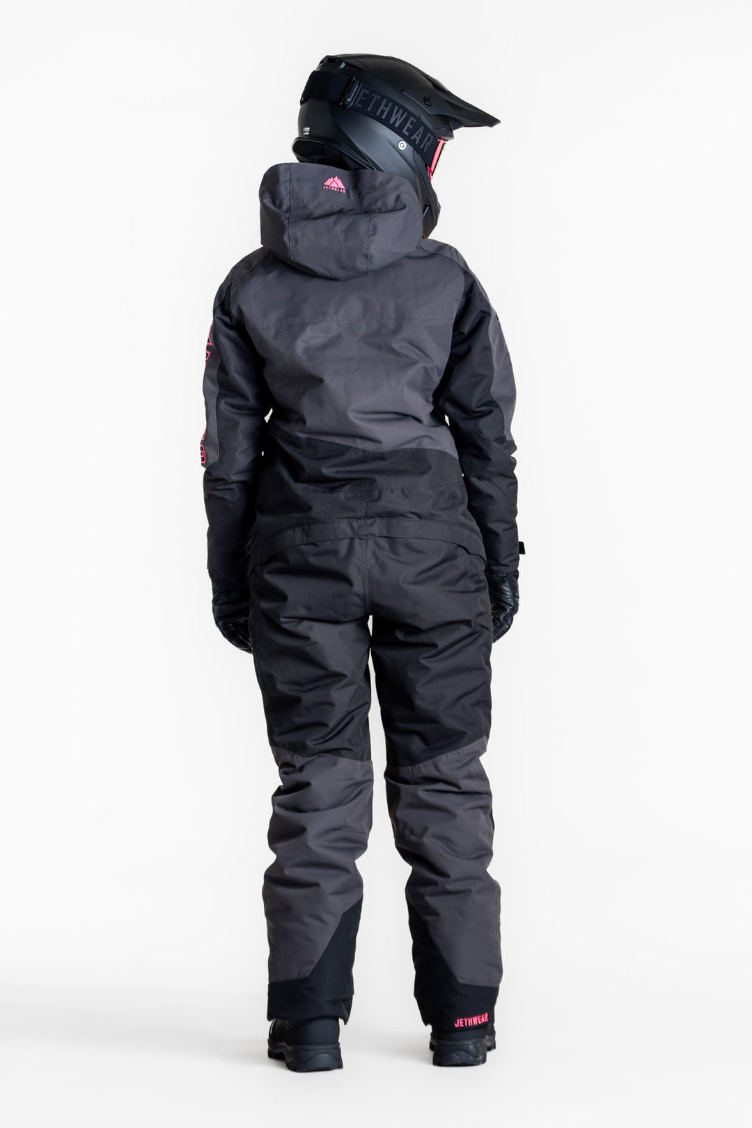 Jethwear w's the one fodrad skoteroverall svart/grÄ/rosa