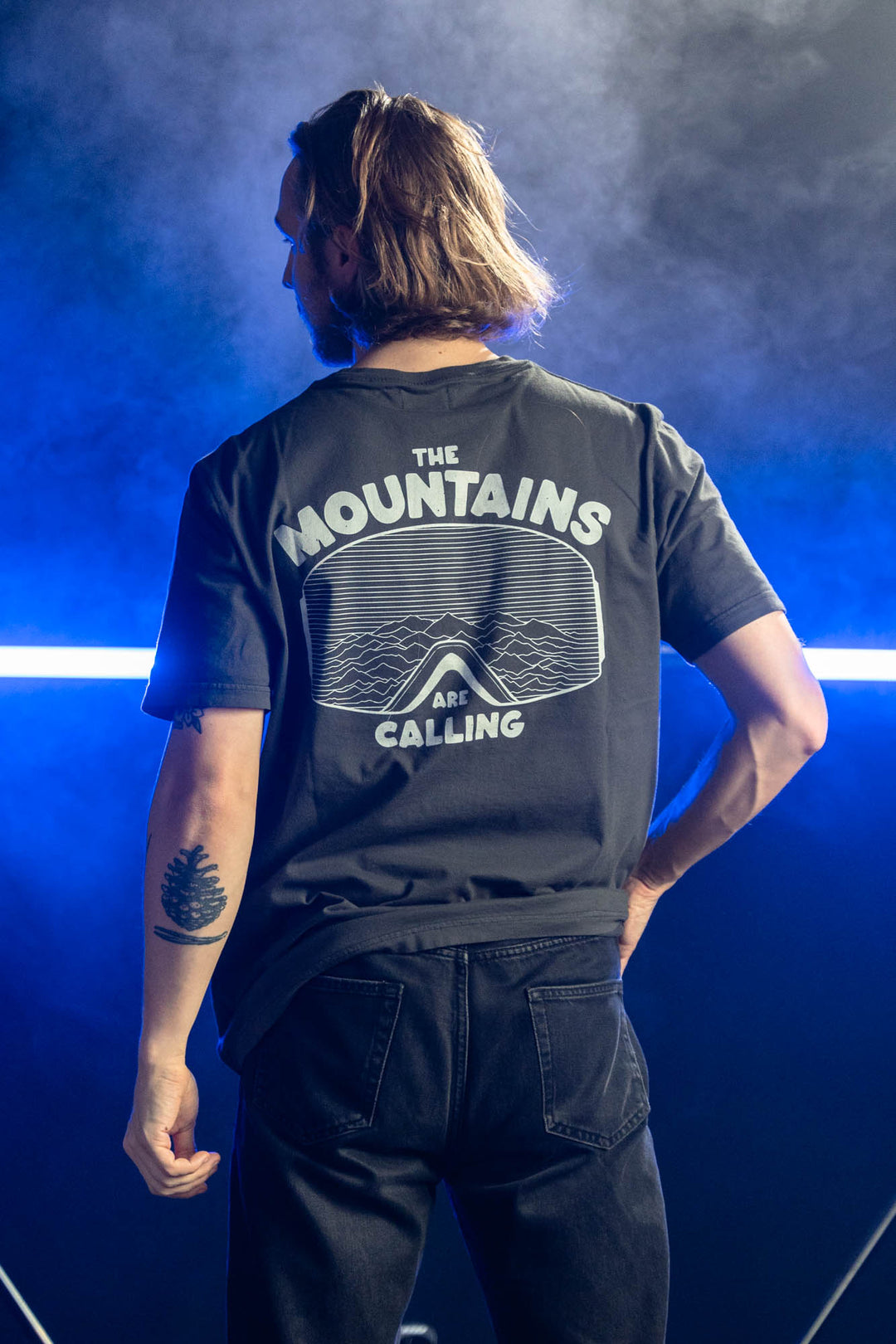 Jethwear T-paita Mountains Grey