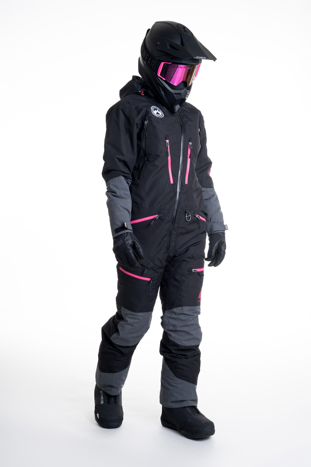 Jethwear W's freedom suit fodrad skoteroverall svart/rosa