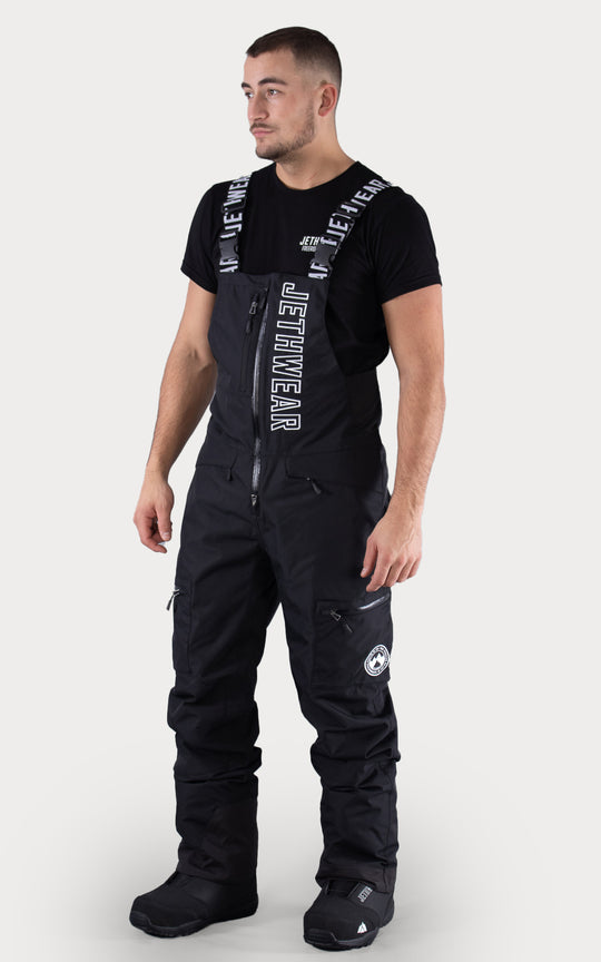 Jethwear Crest Bib Pant - Svart