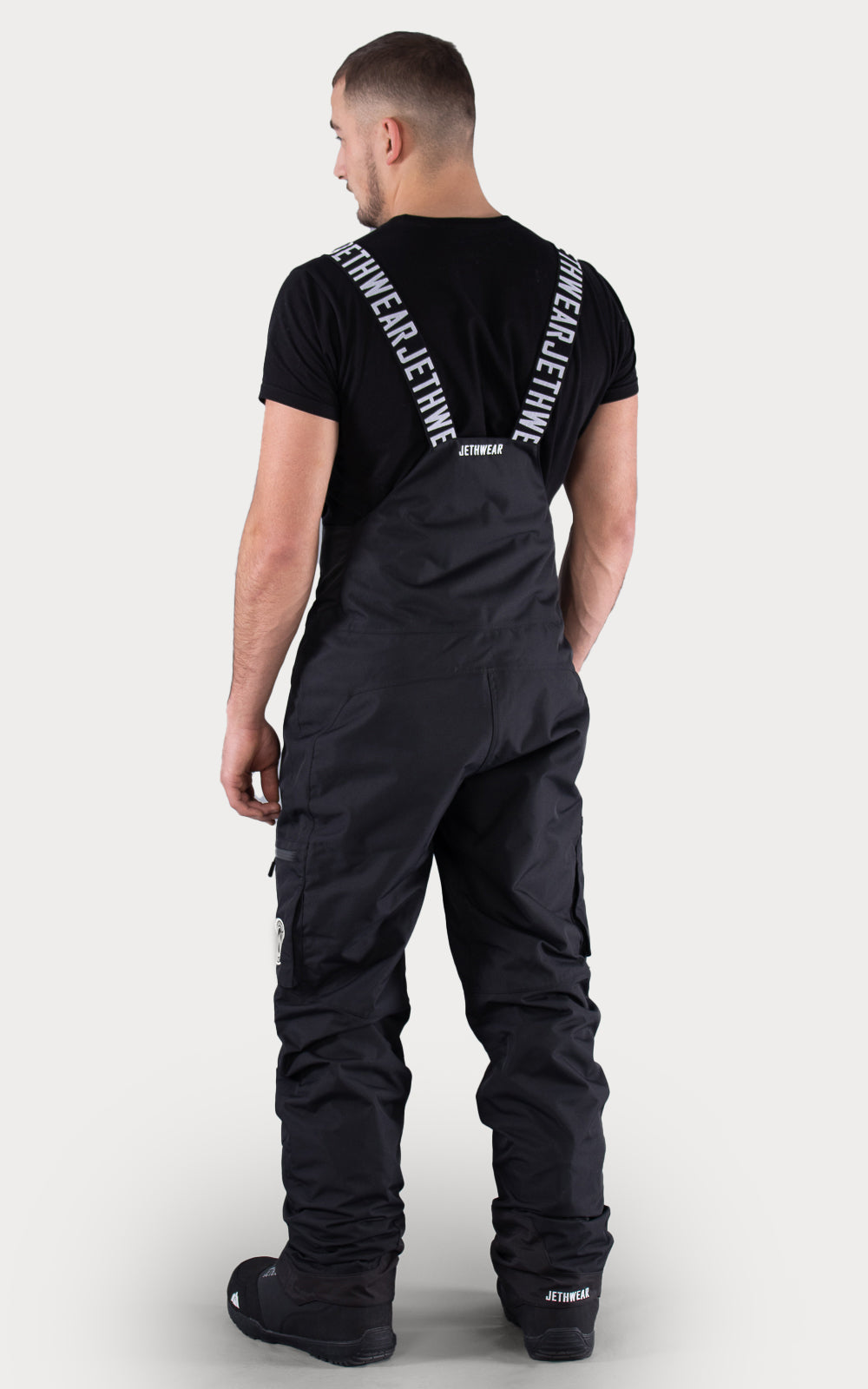 Jethwear Crest Bib Pant - Svart