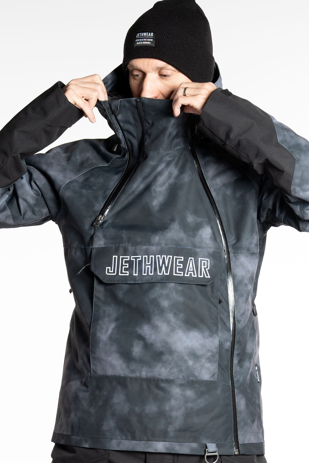 Jethwear Flight Anorak - 40g vuorattu skootteritakki Dark TieDye