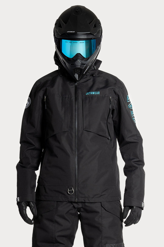 Jethwear M's Crisp Jacket - vuorattu Scooter Jacket musta/sininen