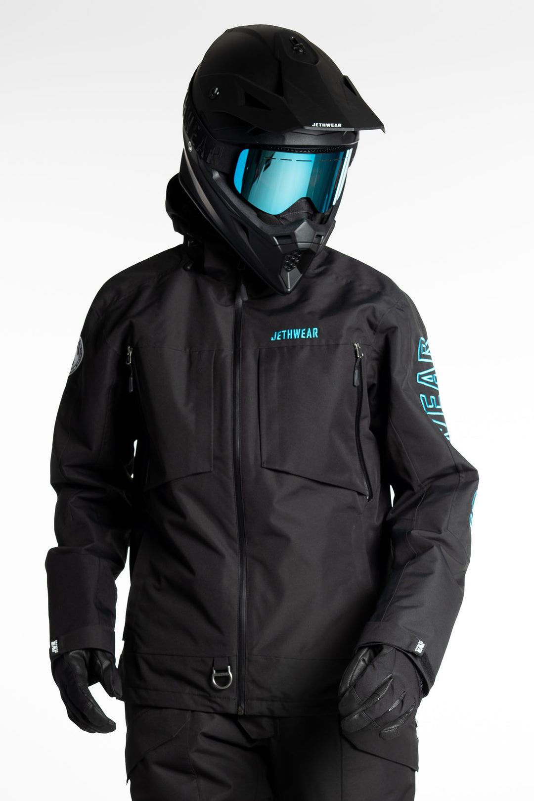 Jethwear M's Crisp Jacket - vuorattu Scooter Jacket musta/sininen