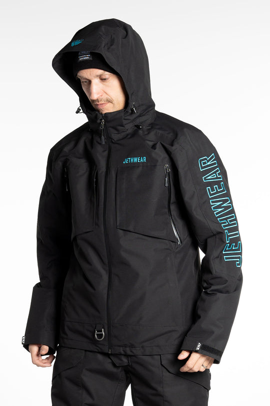 Jethwear M's Crisp Jacket - Fodrad Skoterjacka Svart/blå