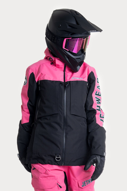 Jethwear W's Glacial Jacket S.A.F.E - Fodrad Skoterjacka Rosa