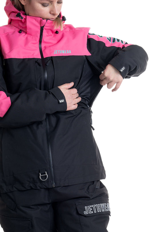 Jethwear W's Glacial Jacket S.A.F.E - Fodrad Skoterjacka Rosa