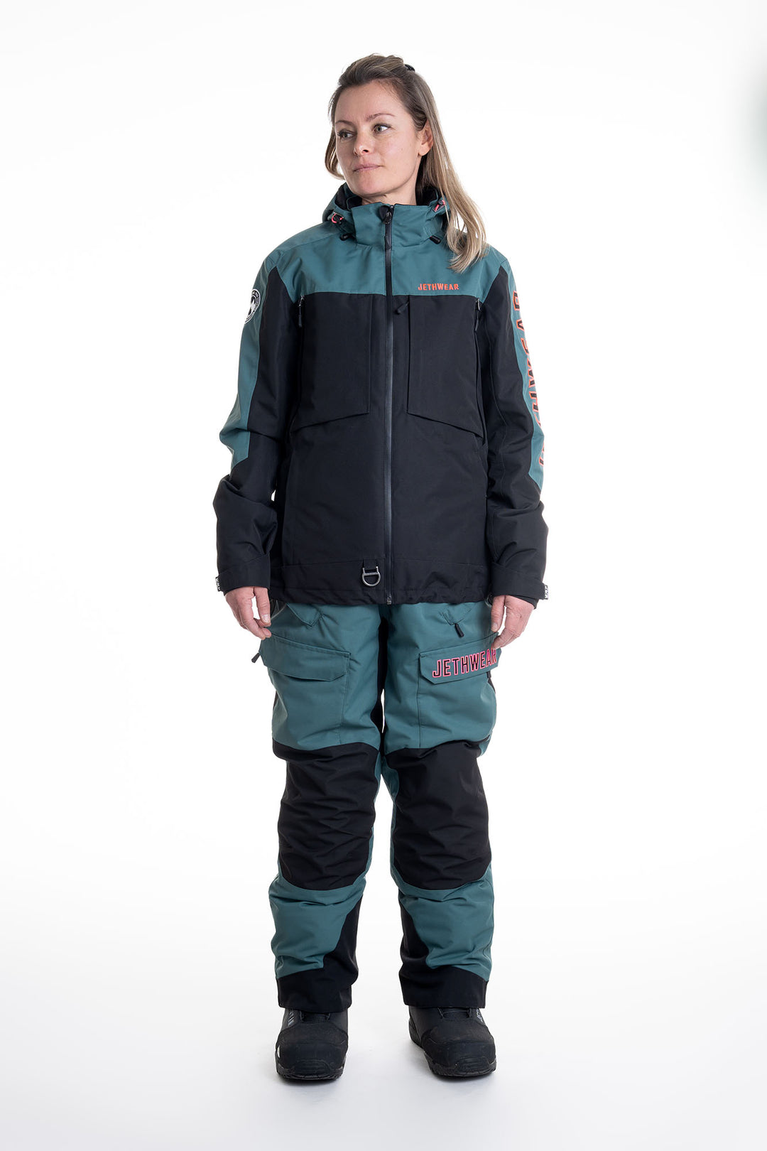 Jethwear W's Glacial Jacket S.A.F.E - Fodrad Skoterjacka Dark Emerald