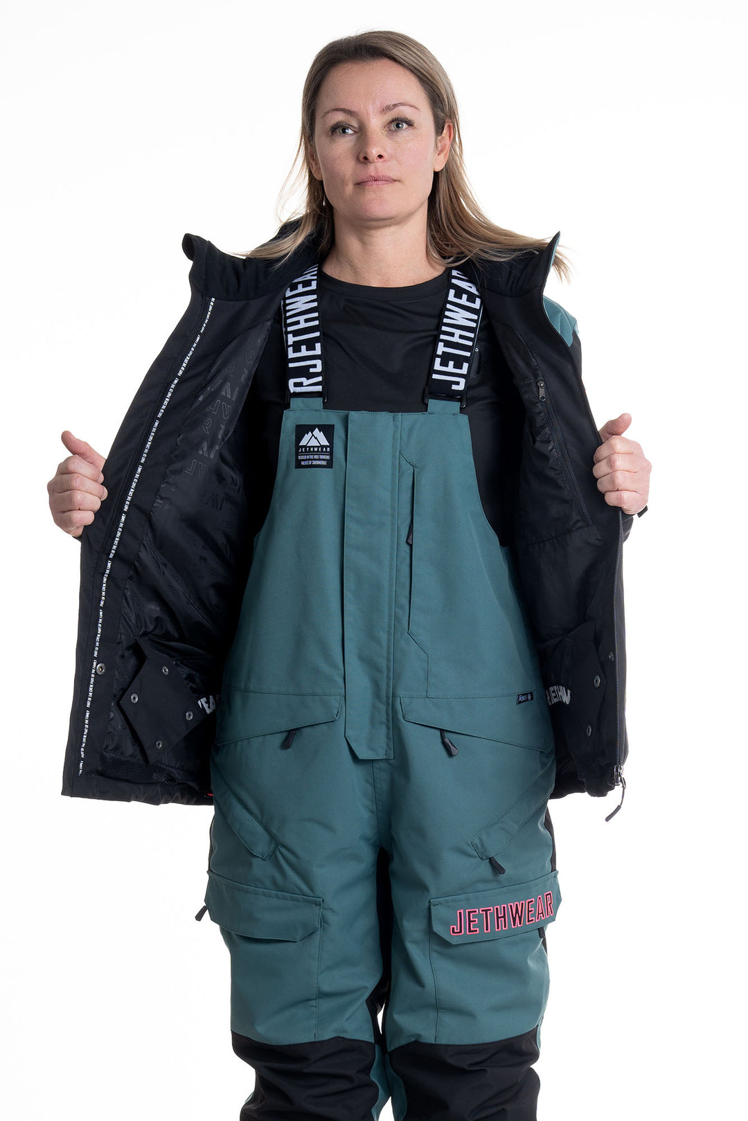 Jethwear W's Glacial Jacket S.A.F.E - Fodrad Skoterjacka Dark Emerald