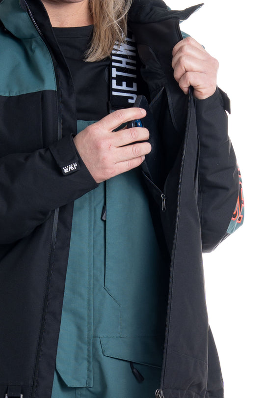 Jethwear W's Glacial Jacket S.A.F.E - Fodrad Skoterjacka Dark Emerald