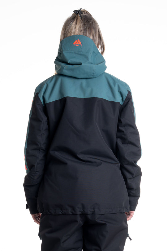 Jethwear W's Glacial Jacket S.A.F.E - Fodrad Skoterjacka Dark Emerald