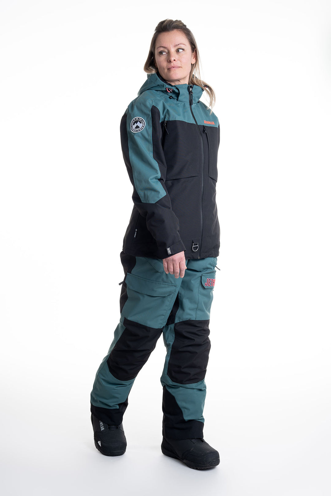 Jethwear W's Glacial Jacket S.A.F.E - Fodrad Skoterjacka Dark Emerald