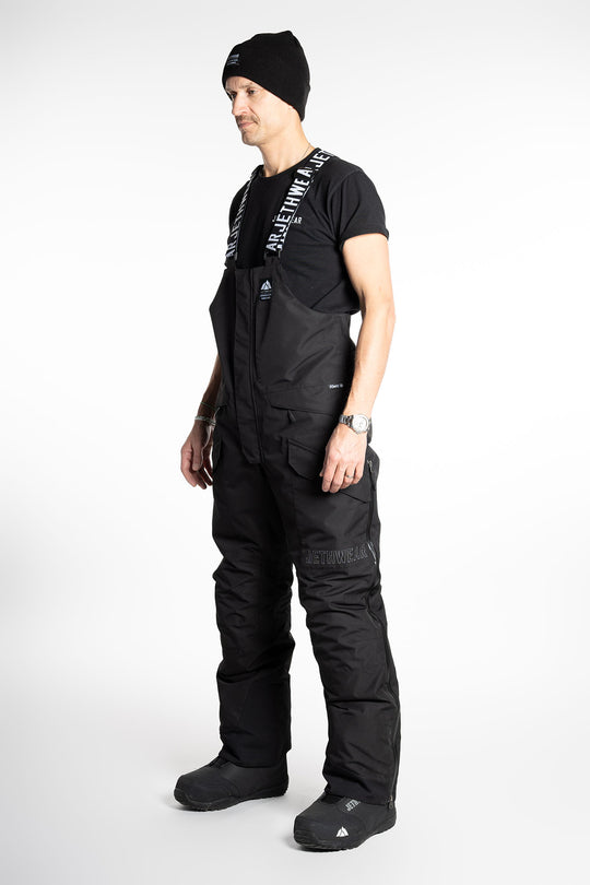 Jethwear M's Treeline Bib Pant - Ofodrade Skoterbyxor Svart