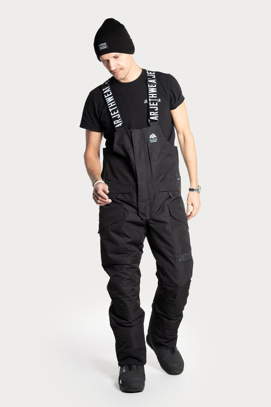 Jethwear M's Treeline Bib Pant S.A.F.E - Fodrade Skoterbyxor Svart