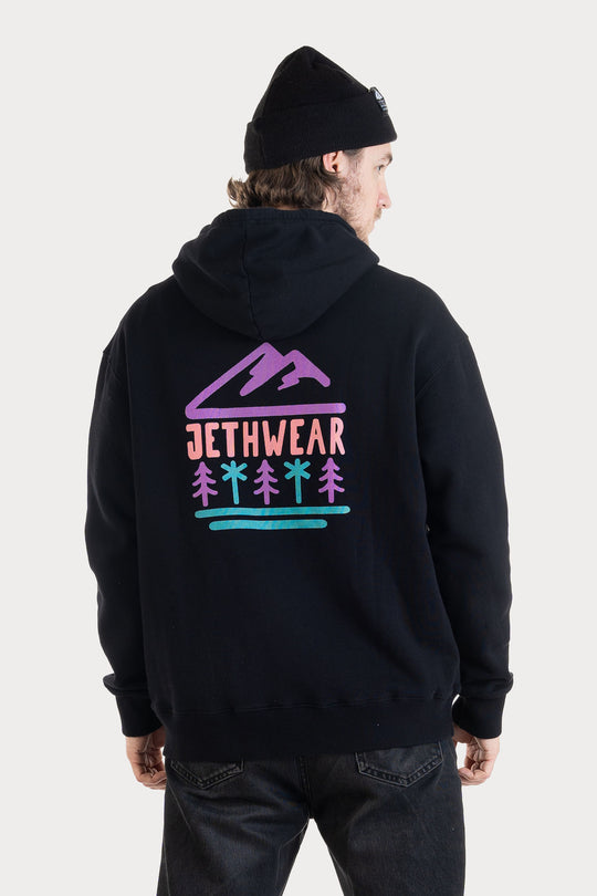 Jethwear Hood Tree Line - Svart