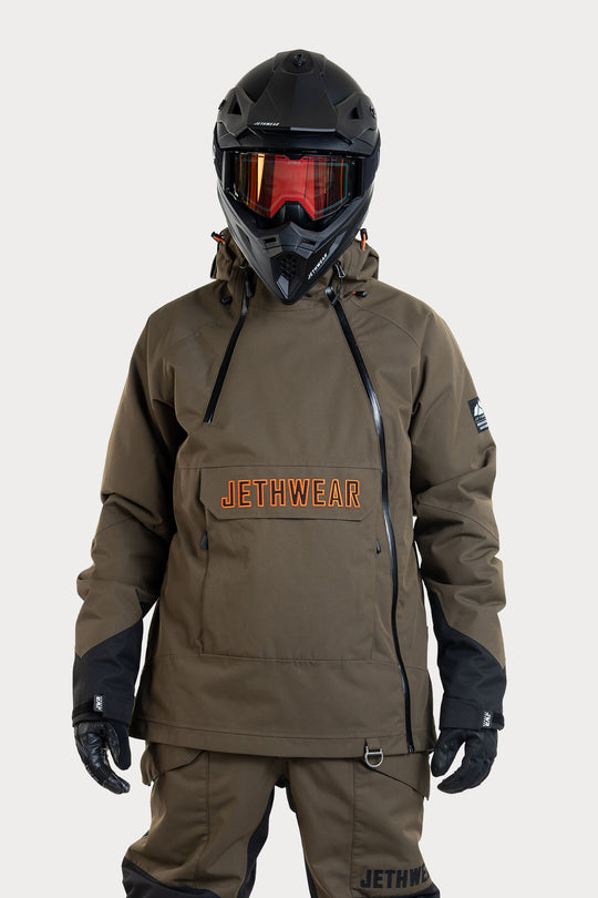 Jethwear Flight Anorak - Olive / Orange