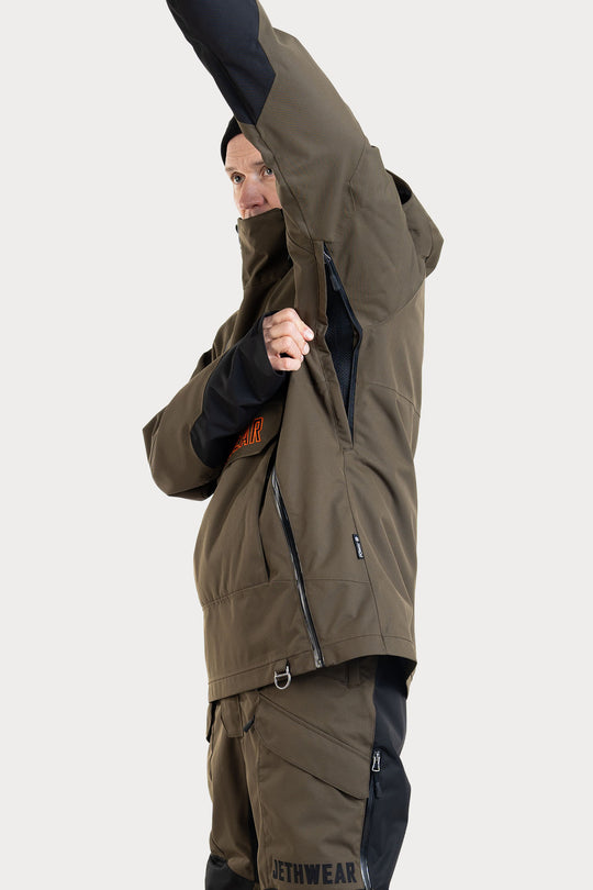 Jethwear Flight Anorak - Olive / Orange