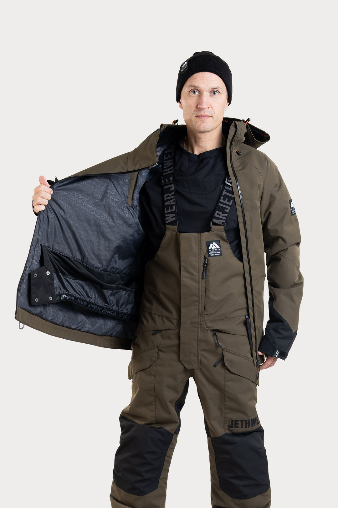 Jethwear Flight Anorak - Olive / Orange