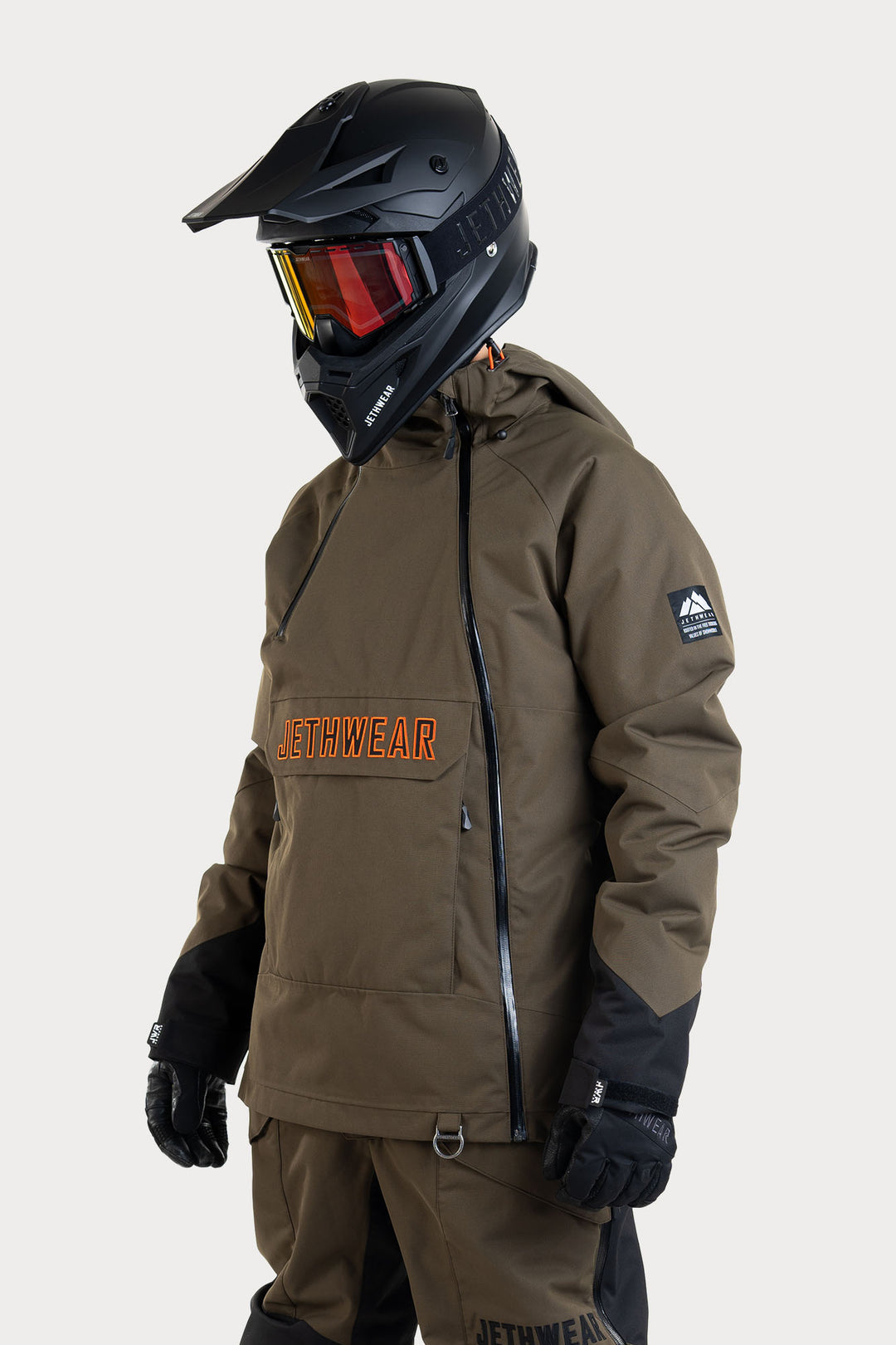 Jethwear Flight Anorak - Olive / Orange