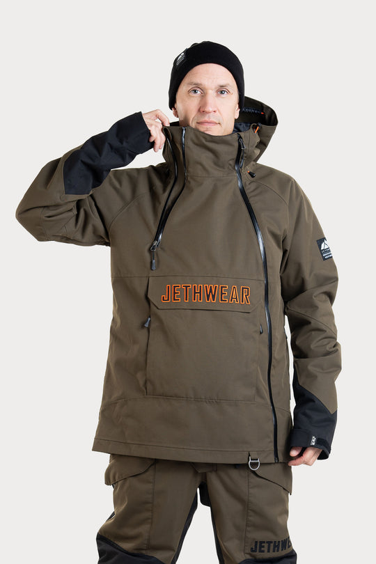 Jethwear Flight Anorak - Olive / Orange