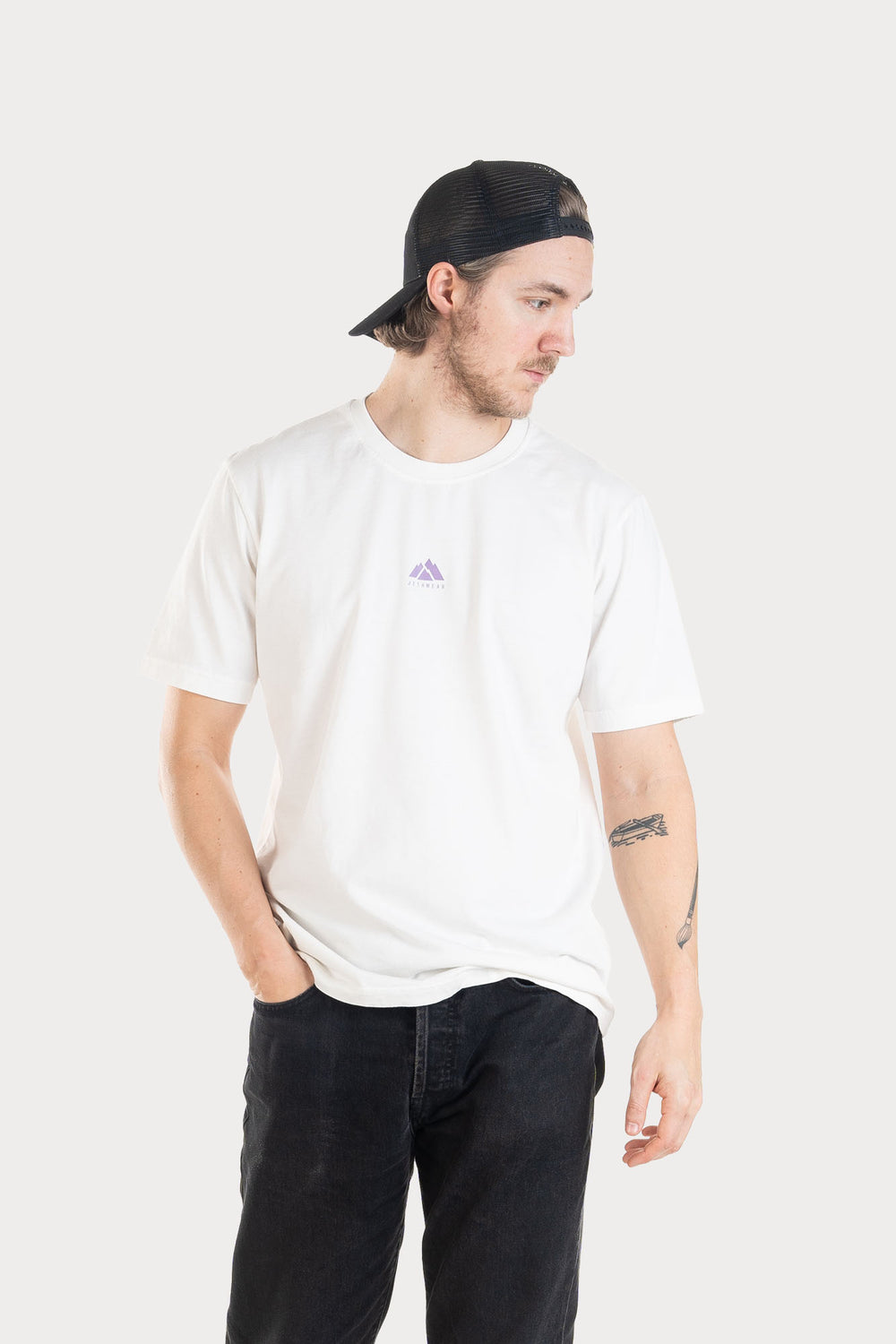 Jethwear T-shirt Mountains - Vit