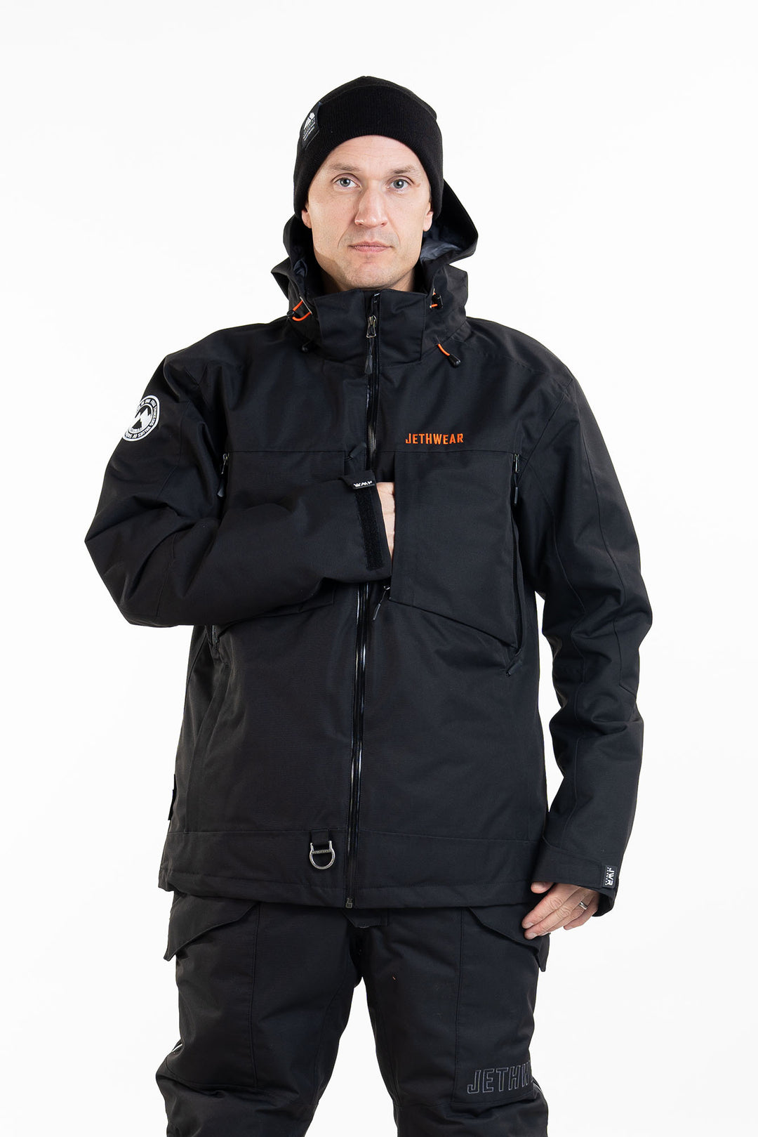 Jethwear Venture Jacket - Black/Orange S.A.F.E