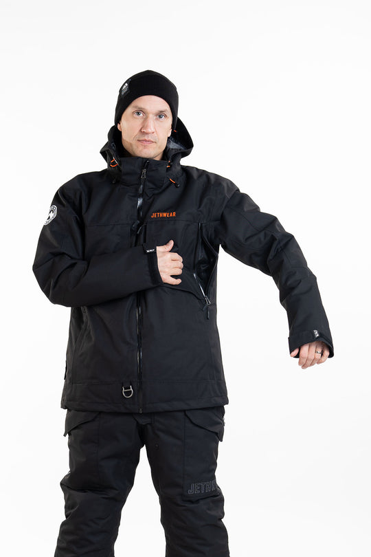 Jethwear Venture Jacket - Black/Orange S.A.F.E