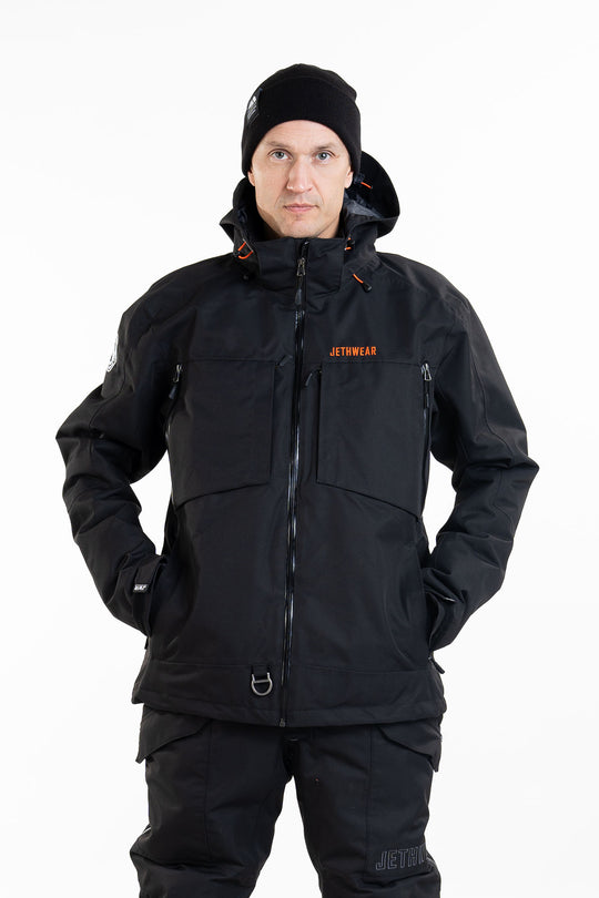 Jethwear Venture Jacket - Black/Orange S.A.F.E