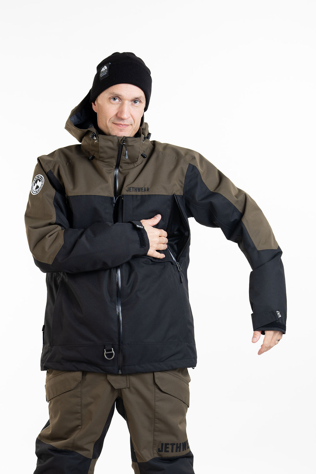 Jethwear Venture Jacket - Black/Olive S.A.F.E