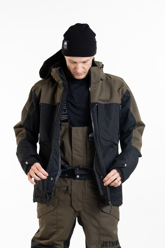 Jethwear Venture Jacket - Black/Olive S.A.F.E
