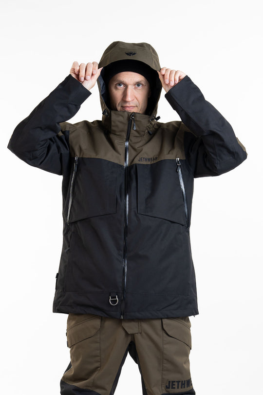 Jethwear Venture Jacket - Black/Olive S.A.F.E