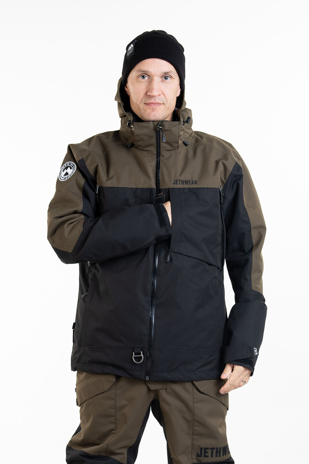 Jethwear Venture Jacket - Black/Olive S.A.F.E