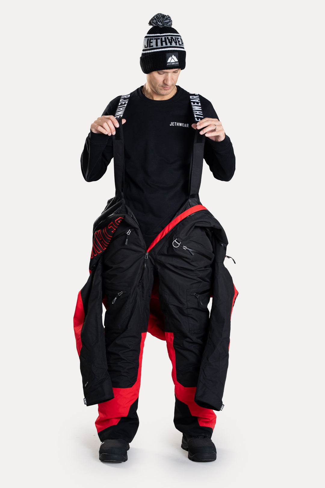Jethwear The One - Ofodrad skoteroverall Svart/Röd