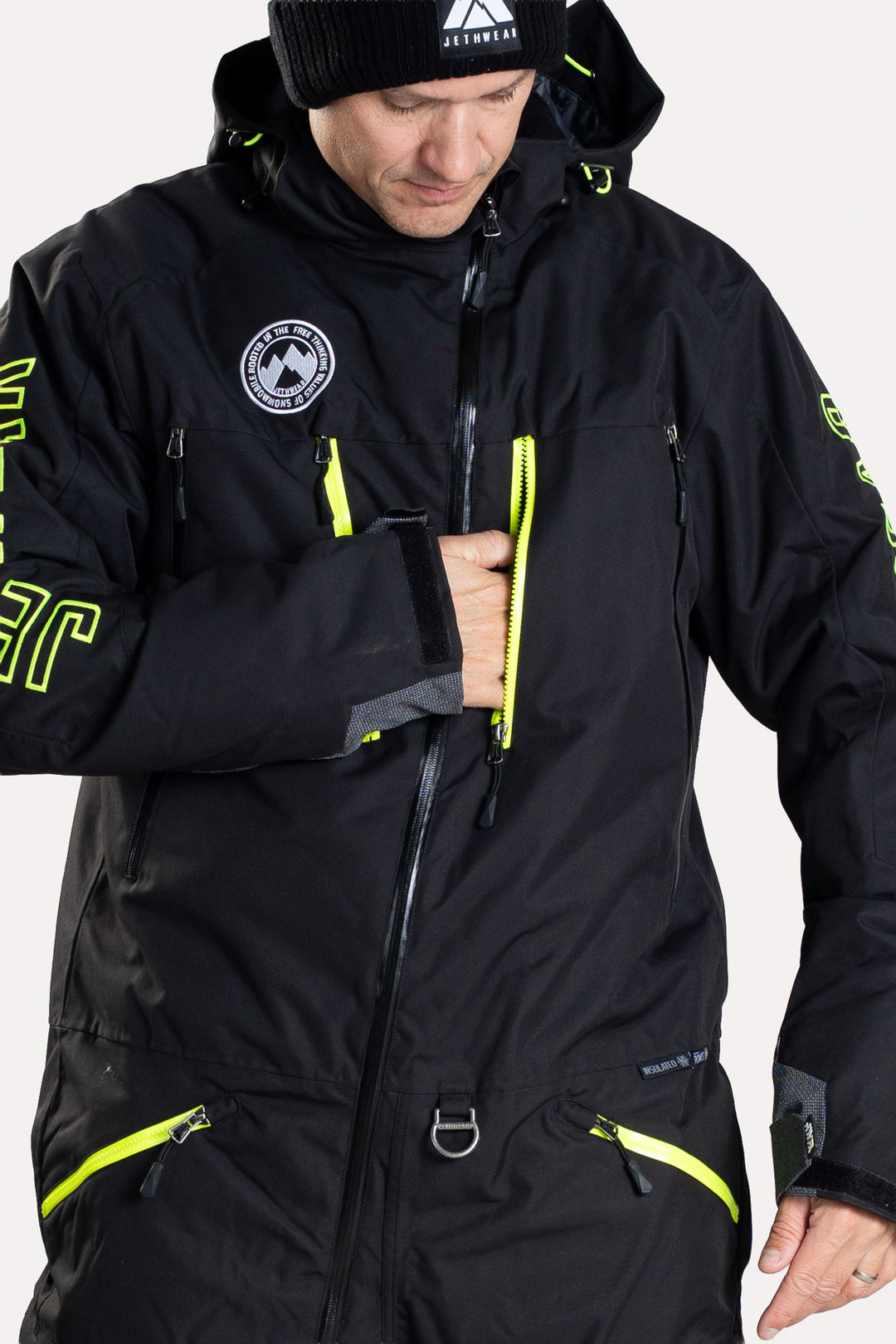 Jethwear Freedom Suit - Fodrad skoterovall Svart/Gul