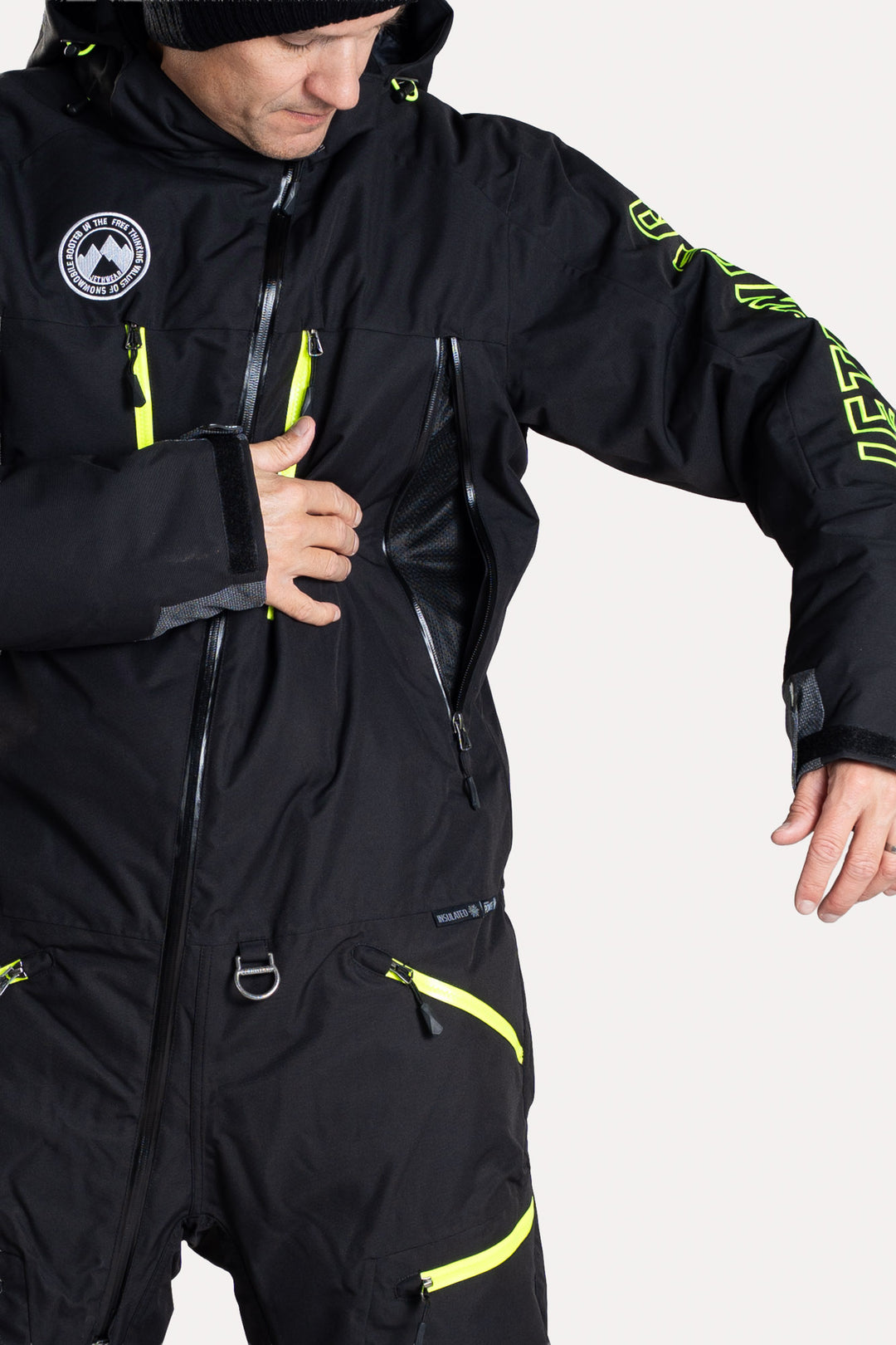 Jethwear Freedom Suit - Fodrad skoterovall Svart/Gul