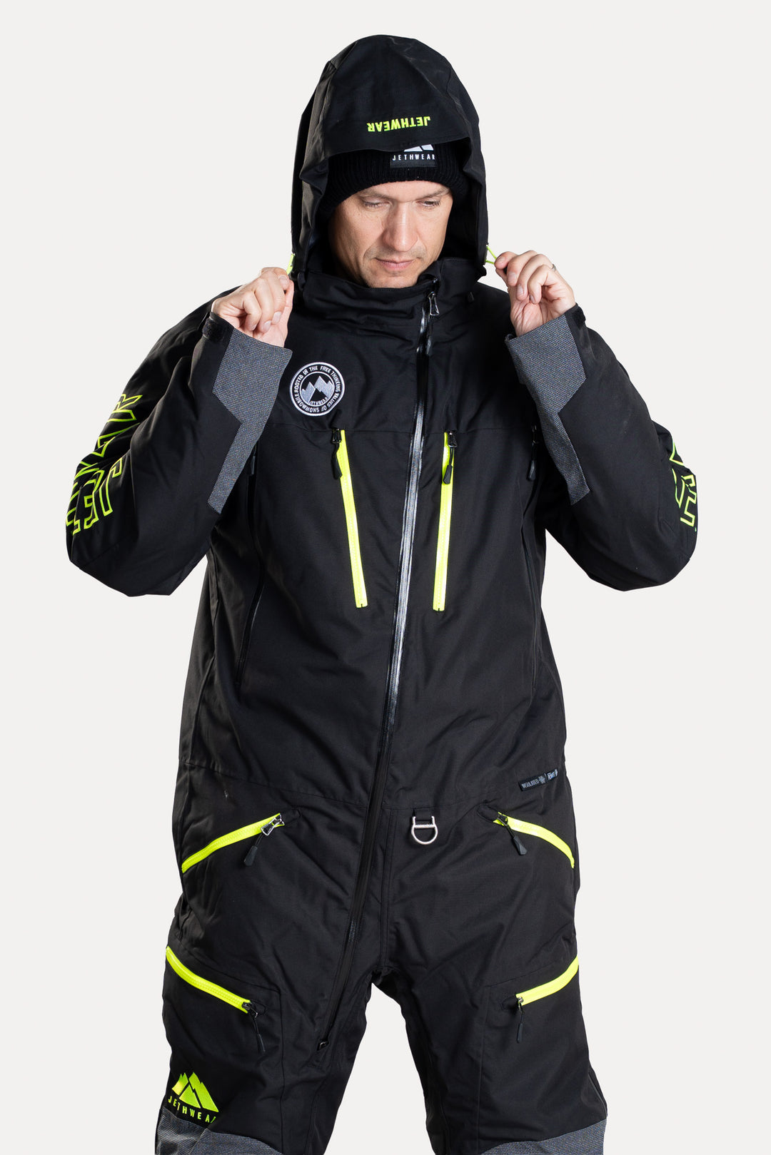 Jethwear Freedom Suit - Fodrad skoterovall Svart/Gul