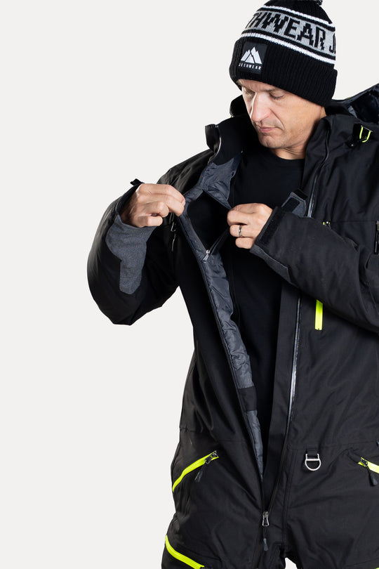 Jethwear Freedom Suit - Fodrad skoterovall Svart/Gul