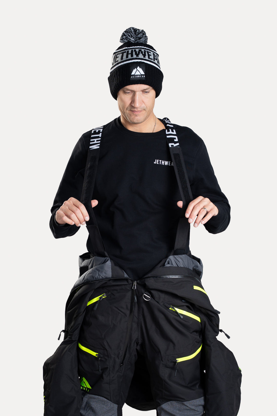 Jethwear Freedom Suit - Fodrad skoterovall Svart/Gul