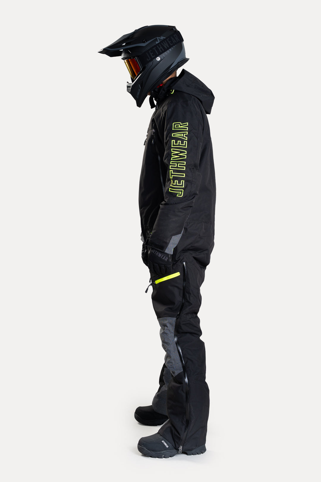 Jethwear Freedom Suit - Fodrad skoterovall Svart/Gul