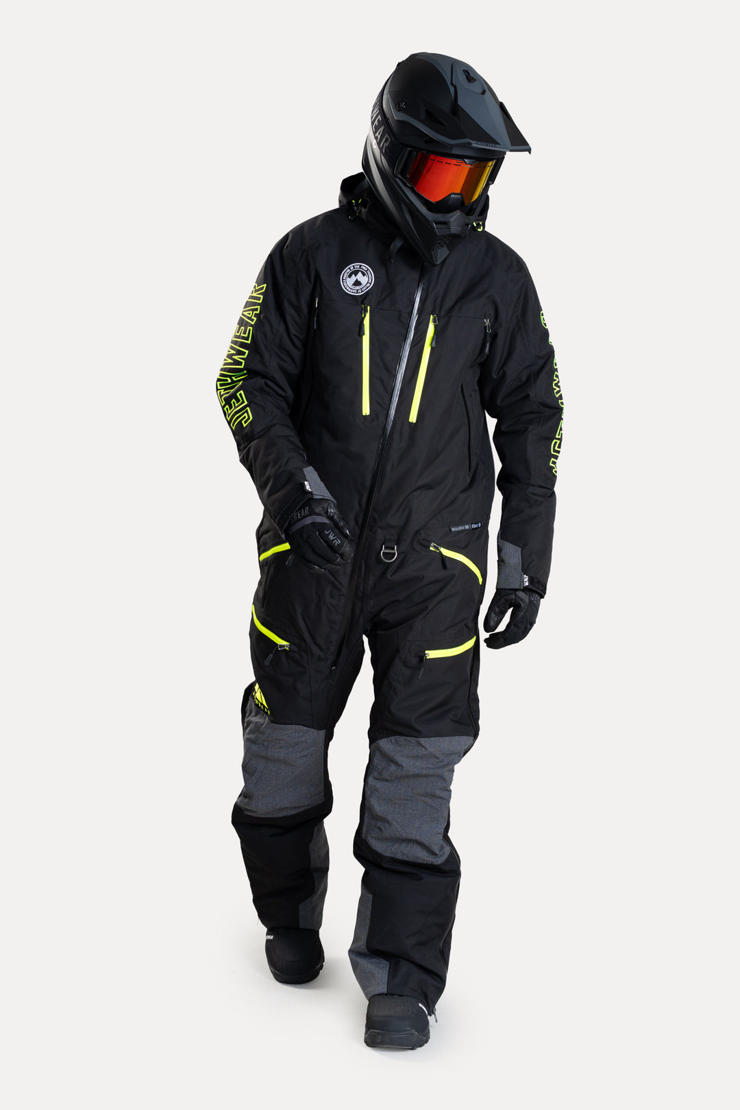 Jethwear Freedom Suit - Fodrad skoterovall Svart/Gul
