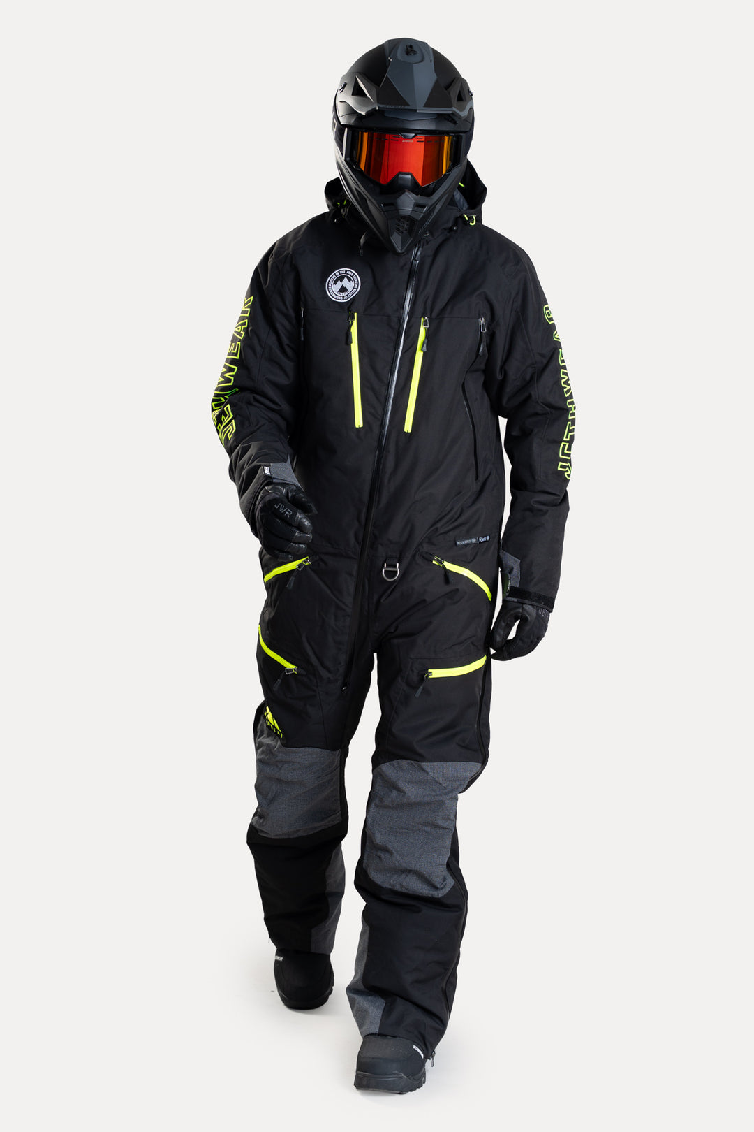Jethwear Freedom Suit - Fodrad skoterovall Svart/Gul